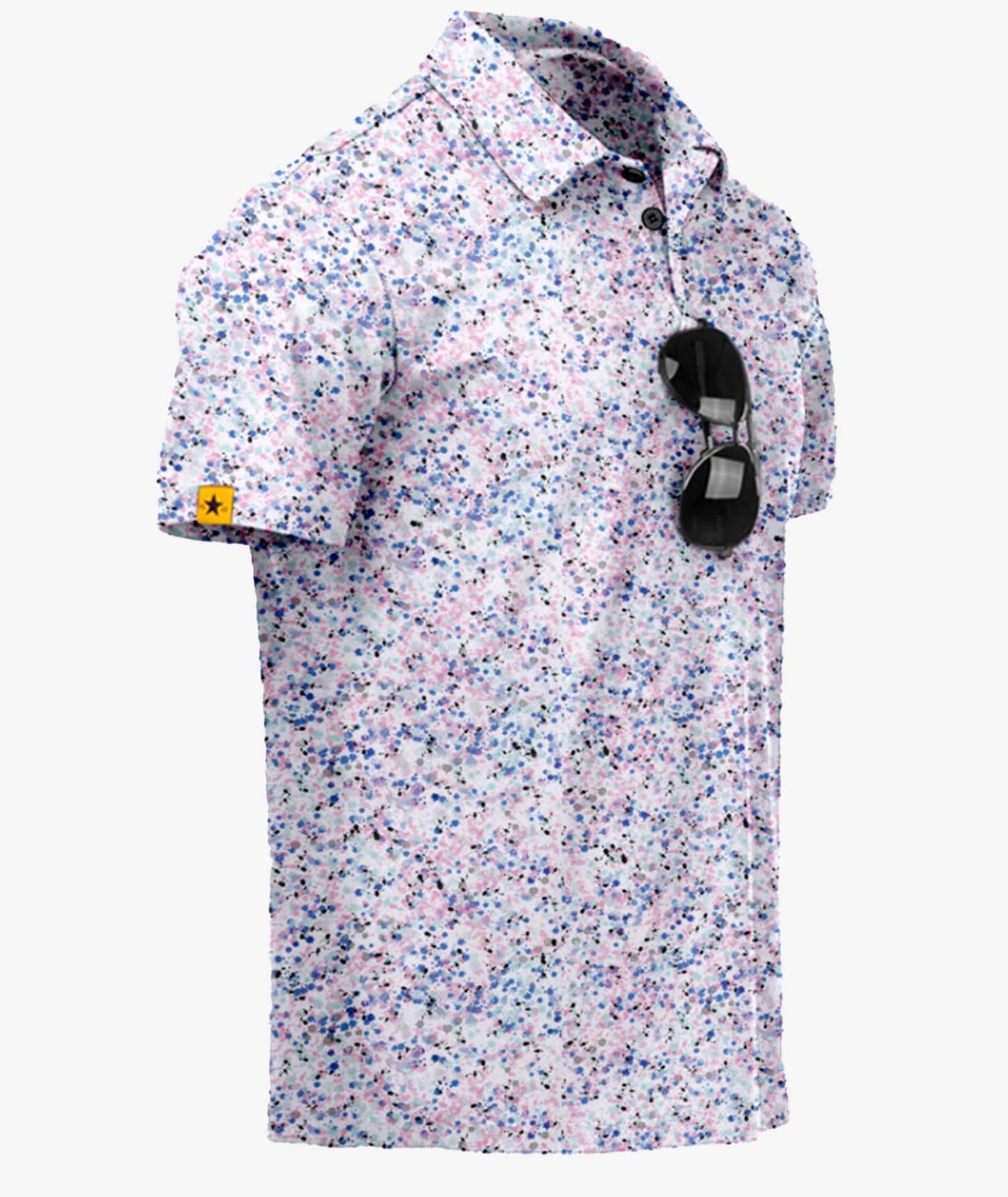 Cooling Print Golf Polo