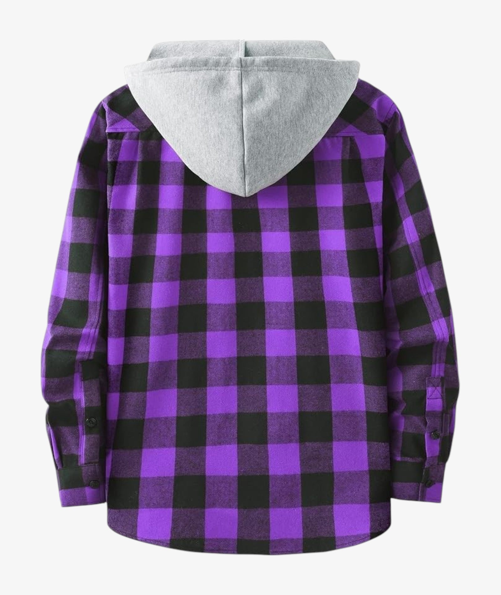 Camisa a cuadros con capucha