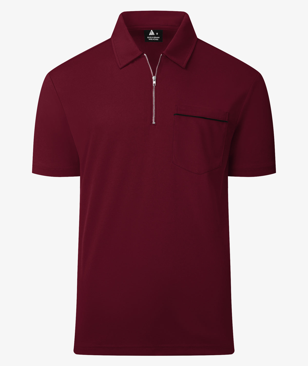 Polo de alto rendimiento con bolsillo de cremallera