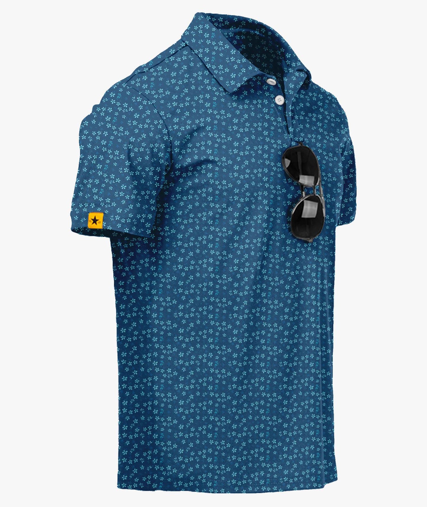 Coastal Bloom Golf Polo
