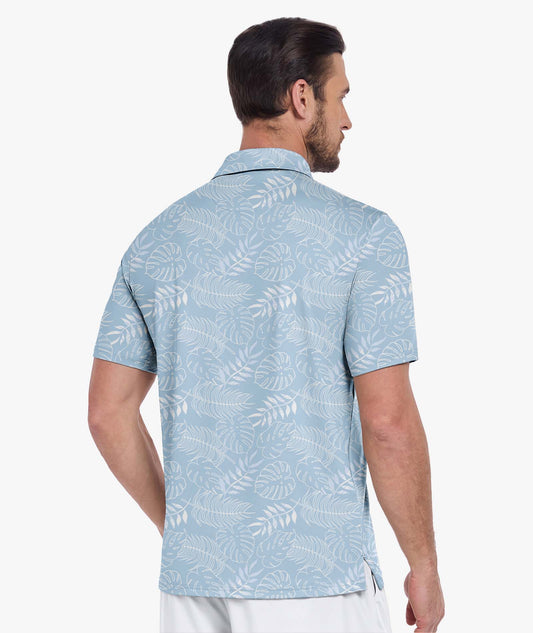 Tropical Leaf Golf Polo