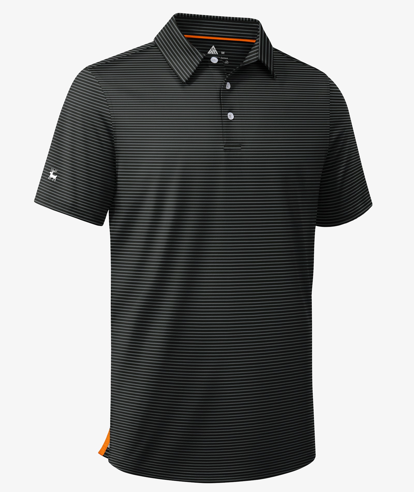 Polo de golf performant à rayures