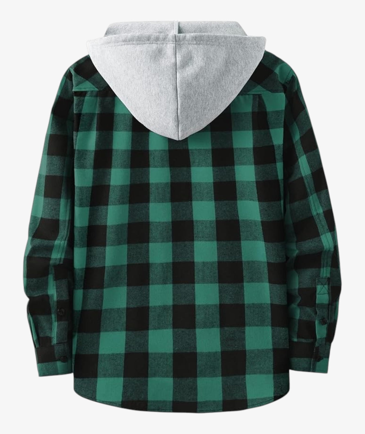 Camisa a cuadros con capucha