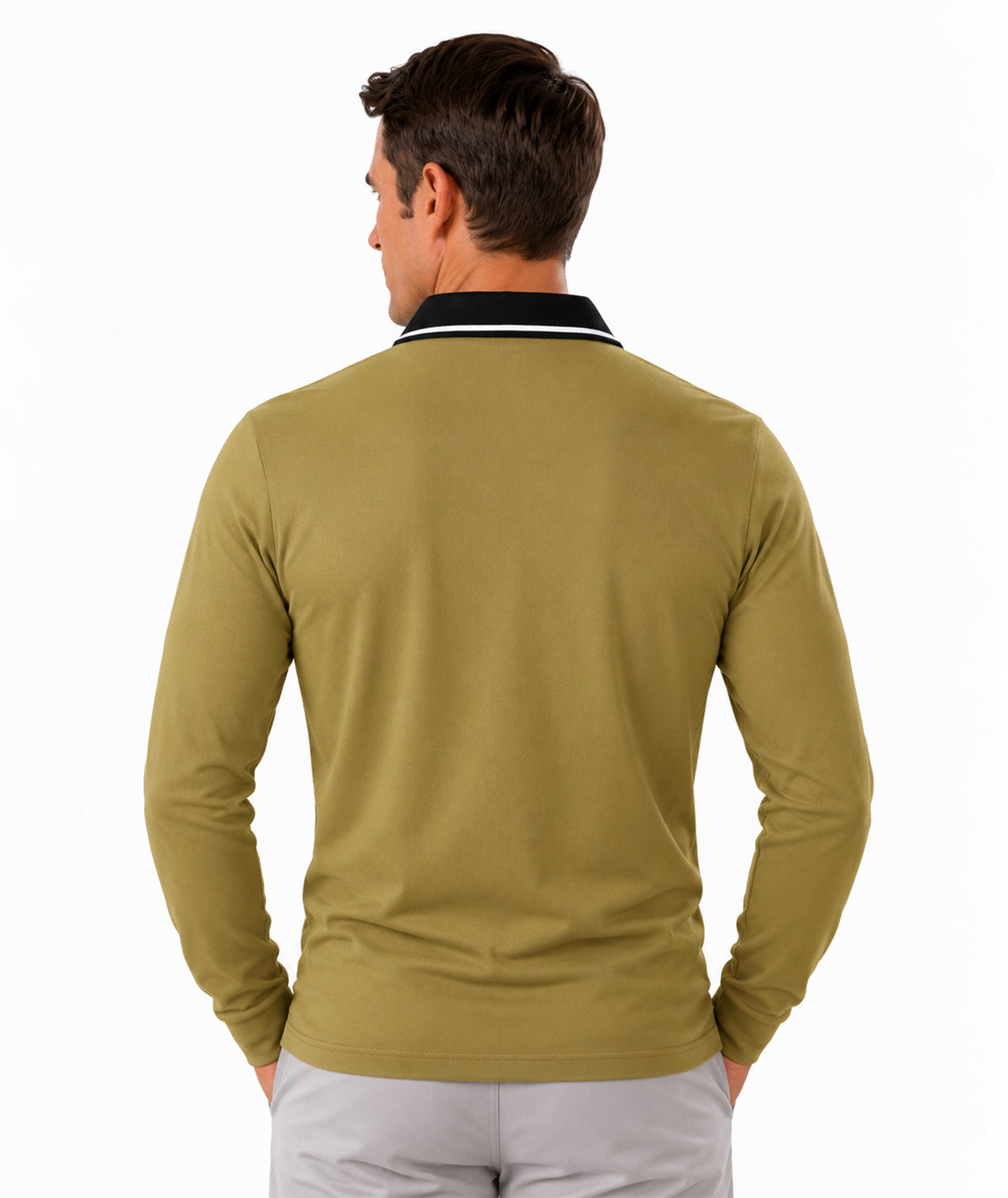 Athletic Long Sleeve Polo Shirt