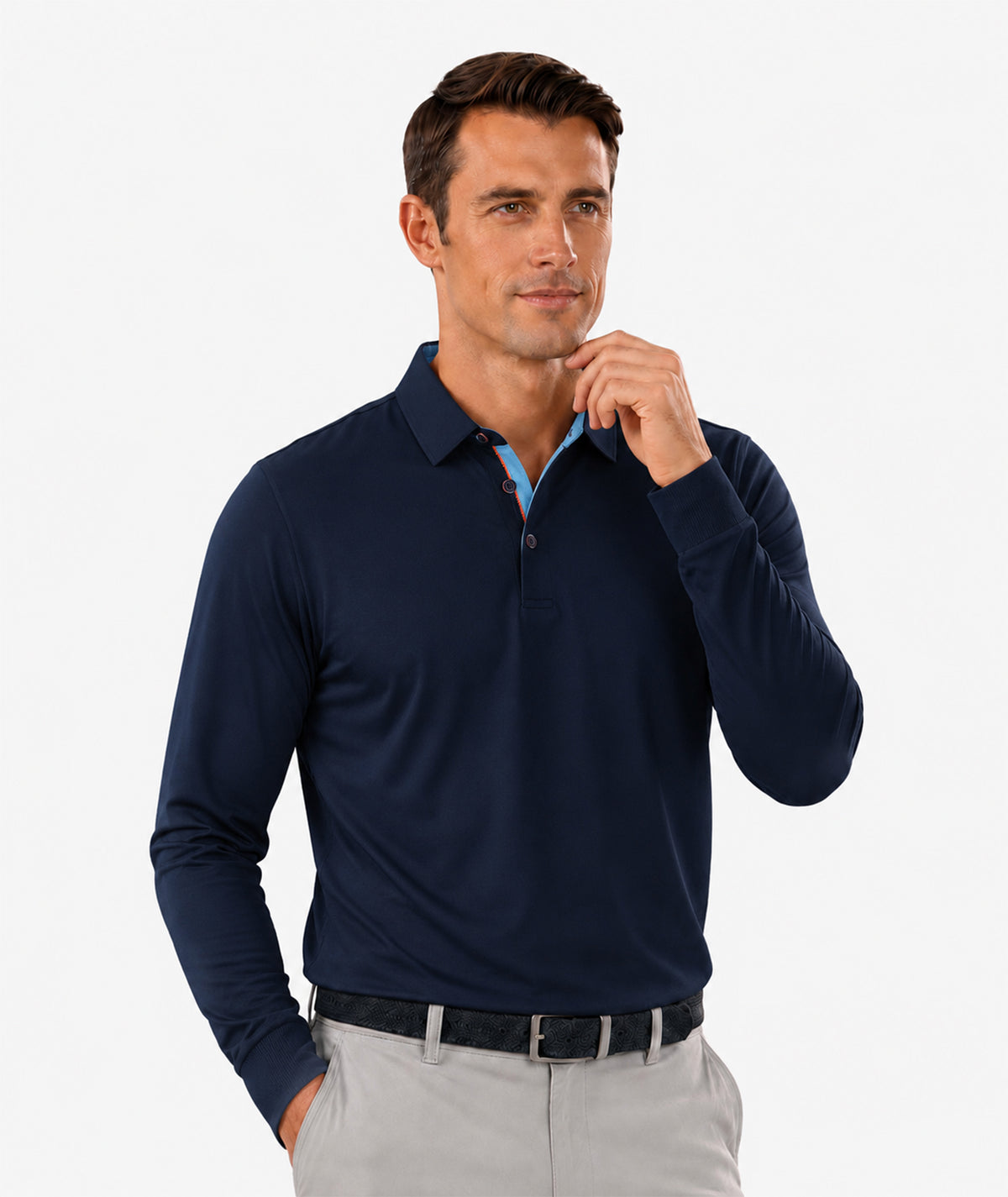 Casual Comfort Long Sleeve Polo