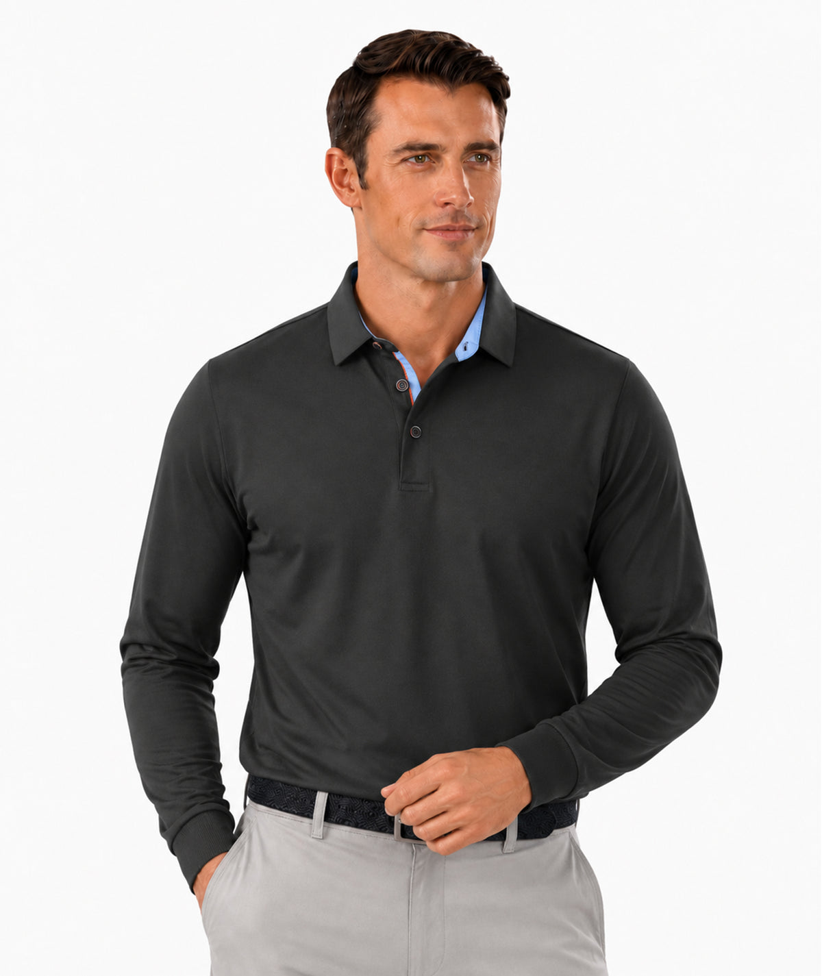 Classic Long Sleeve Polo Shirt