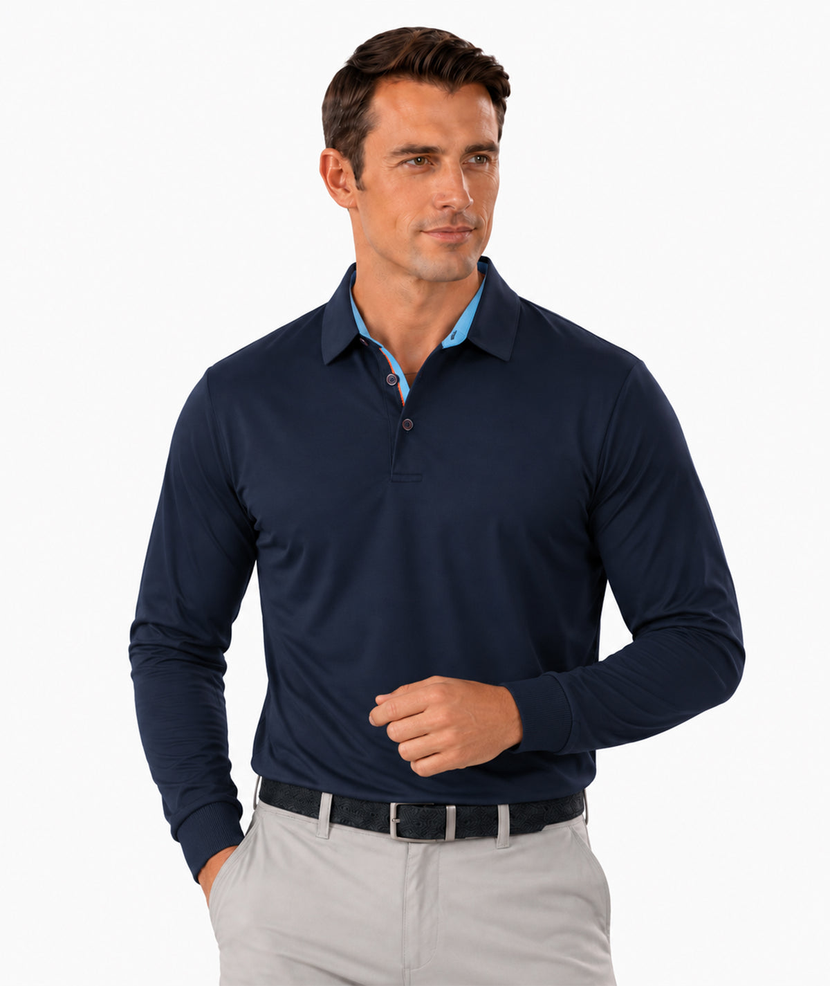 Casual Comfort Long Sleeve Polo