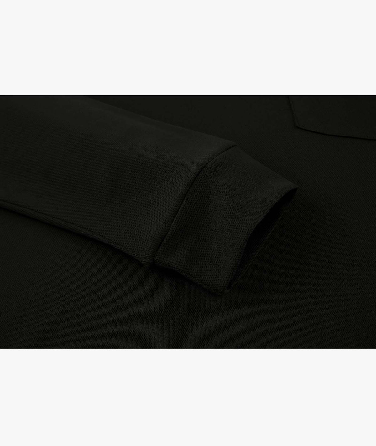 Contrast Collar Long Sleeve Polo