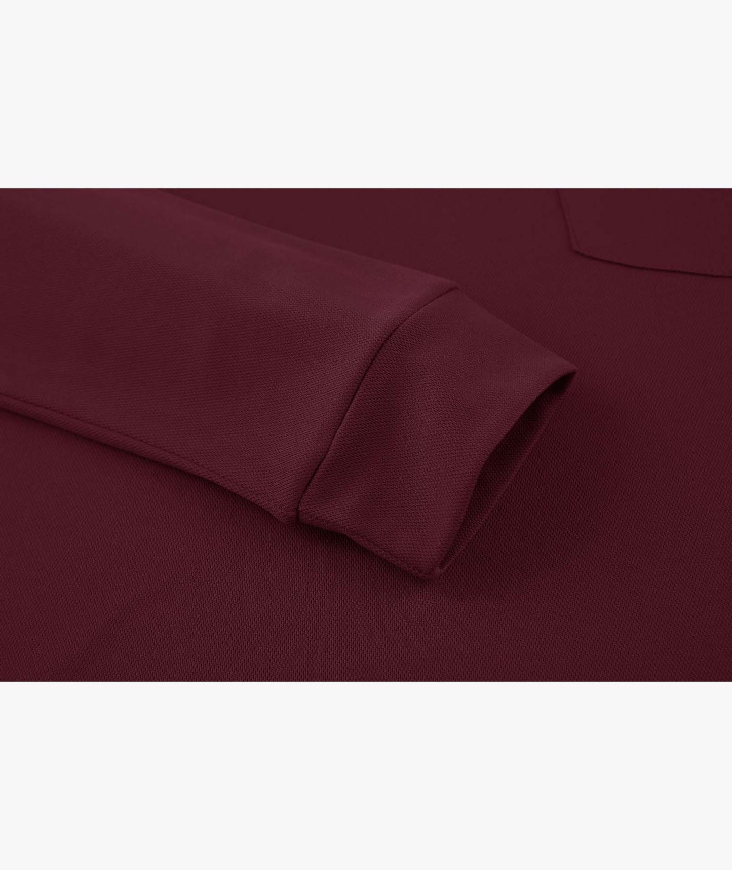 Contrast Collar Long Sleeve Polo