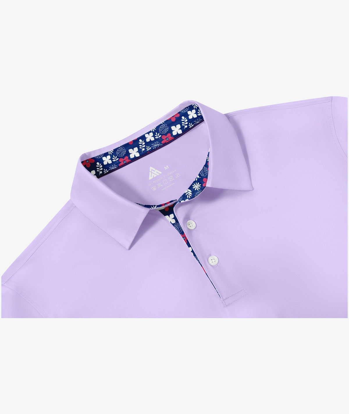 Floral Print Collar Polo