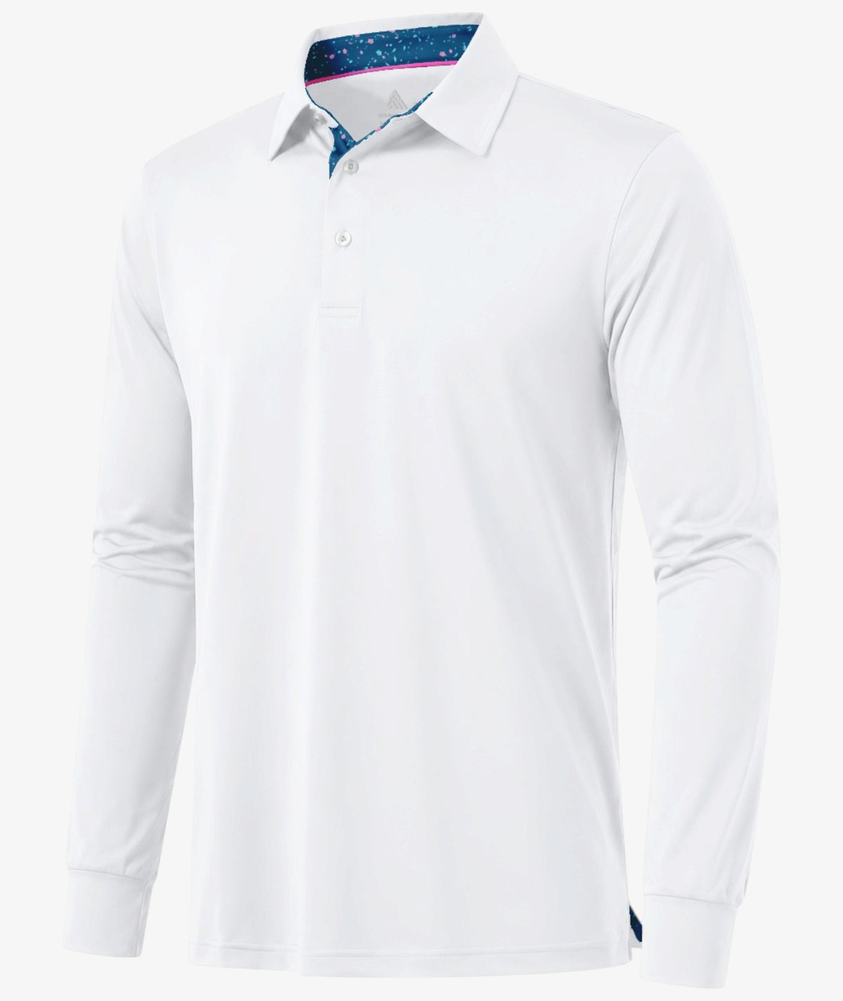Blue Floral Collar Polo