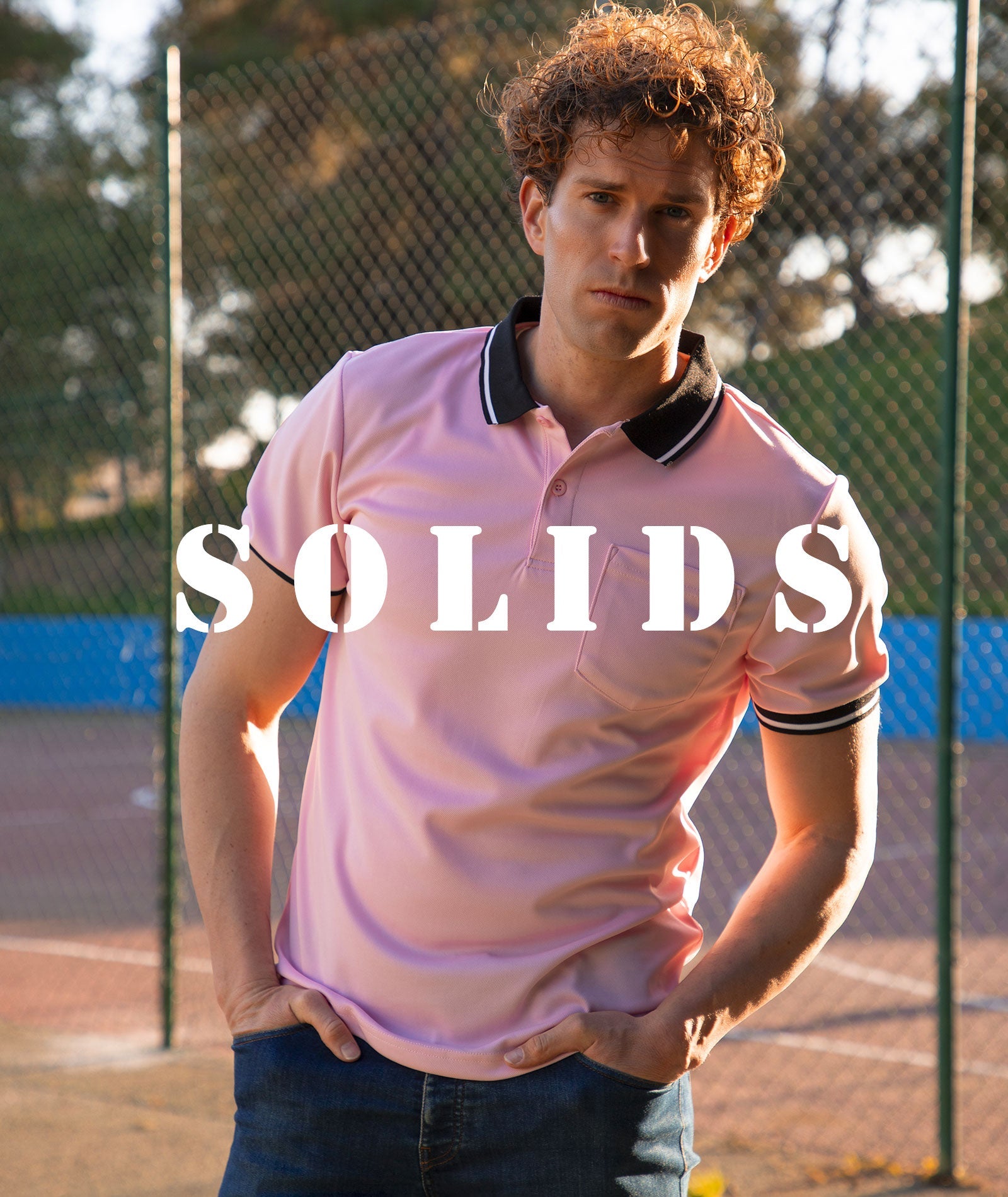 Men's Solids Polos