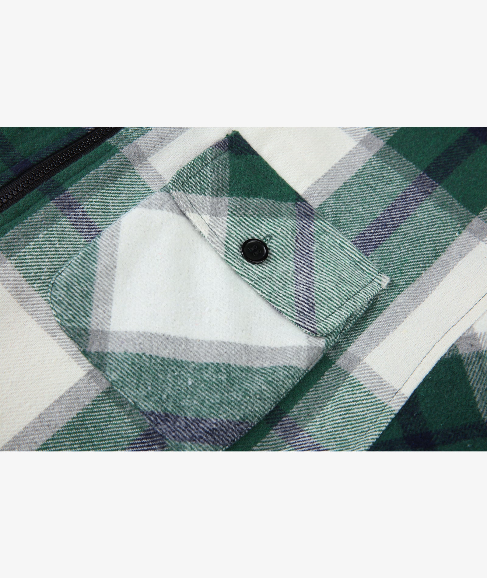 Sherpa-Lined Plaid Hooded Jacket