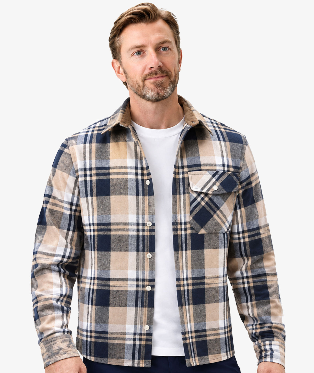 Surchemise à carreaux pour homme