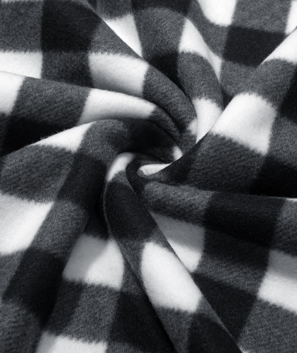 Plaid Sherpa Full-Zip Hoodie