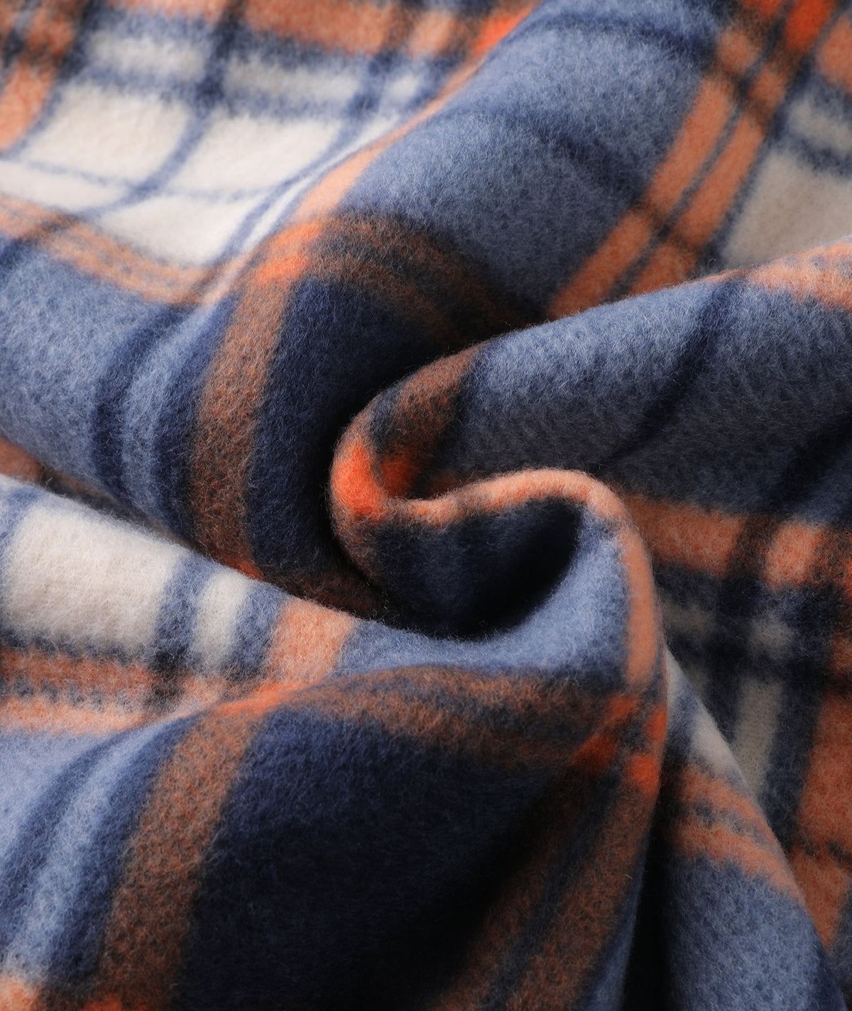 Plaid Sherpa Full-Zip Hoodie