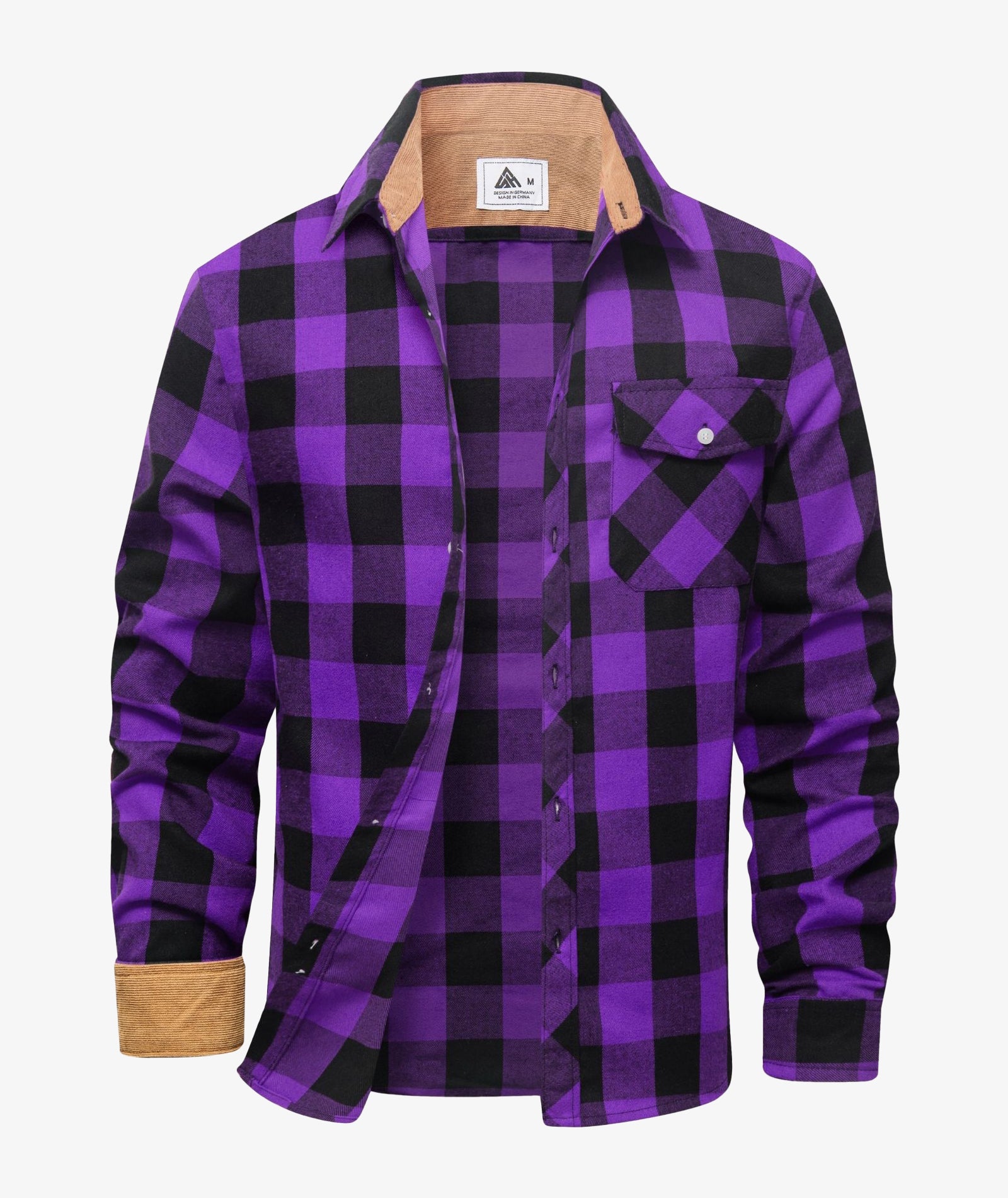 Camisa Chaqueta a Cuadros para Hombre