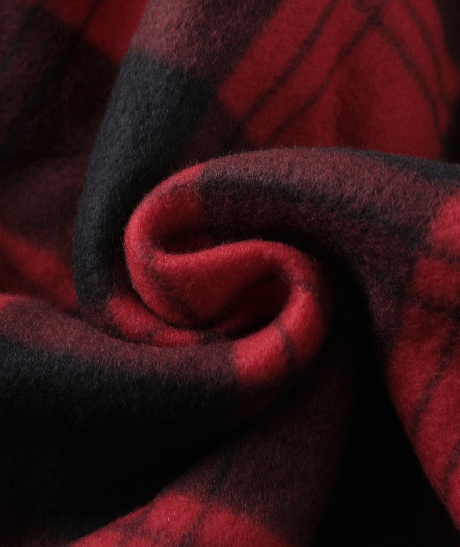 Plaid Sherpa Full-Zip Hoodie