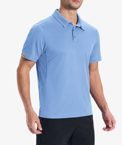 Polo de golf en maille performante