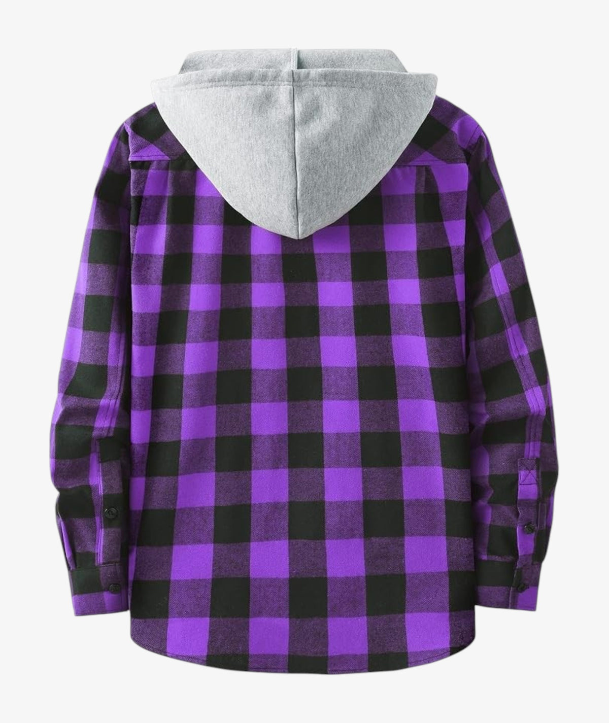 Chemise à capuche à carreaux