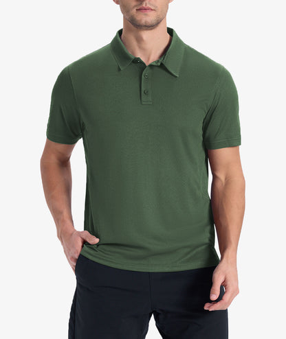 Polo de golf en maille performante