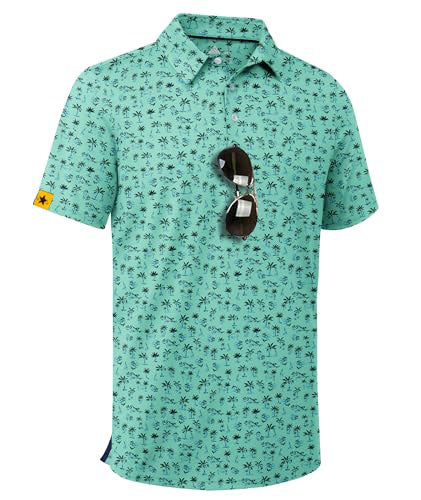 Botanical Print Golf Polo