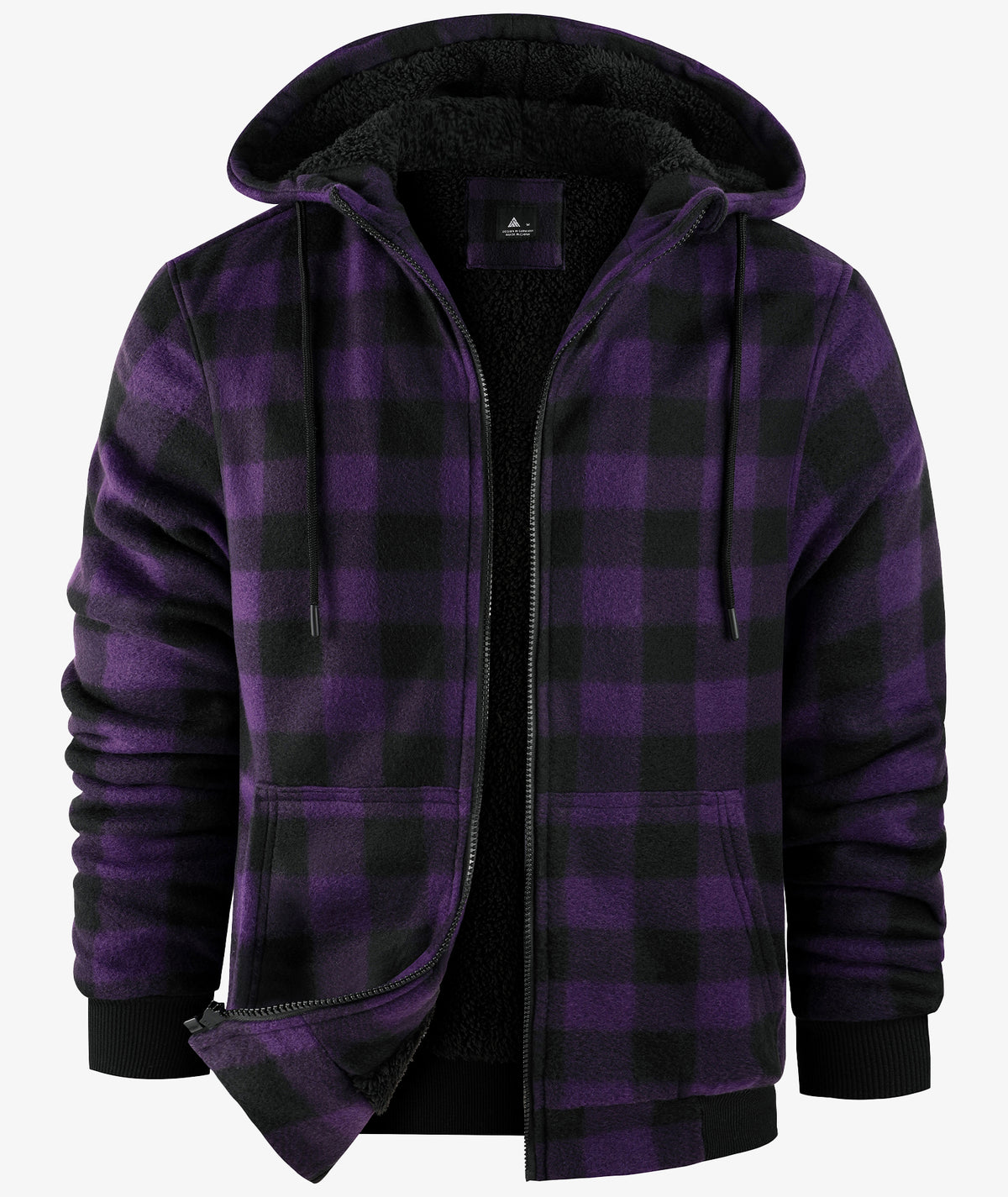 Veste à capuche en molleton doublée de polaire