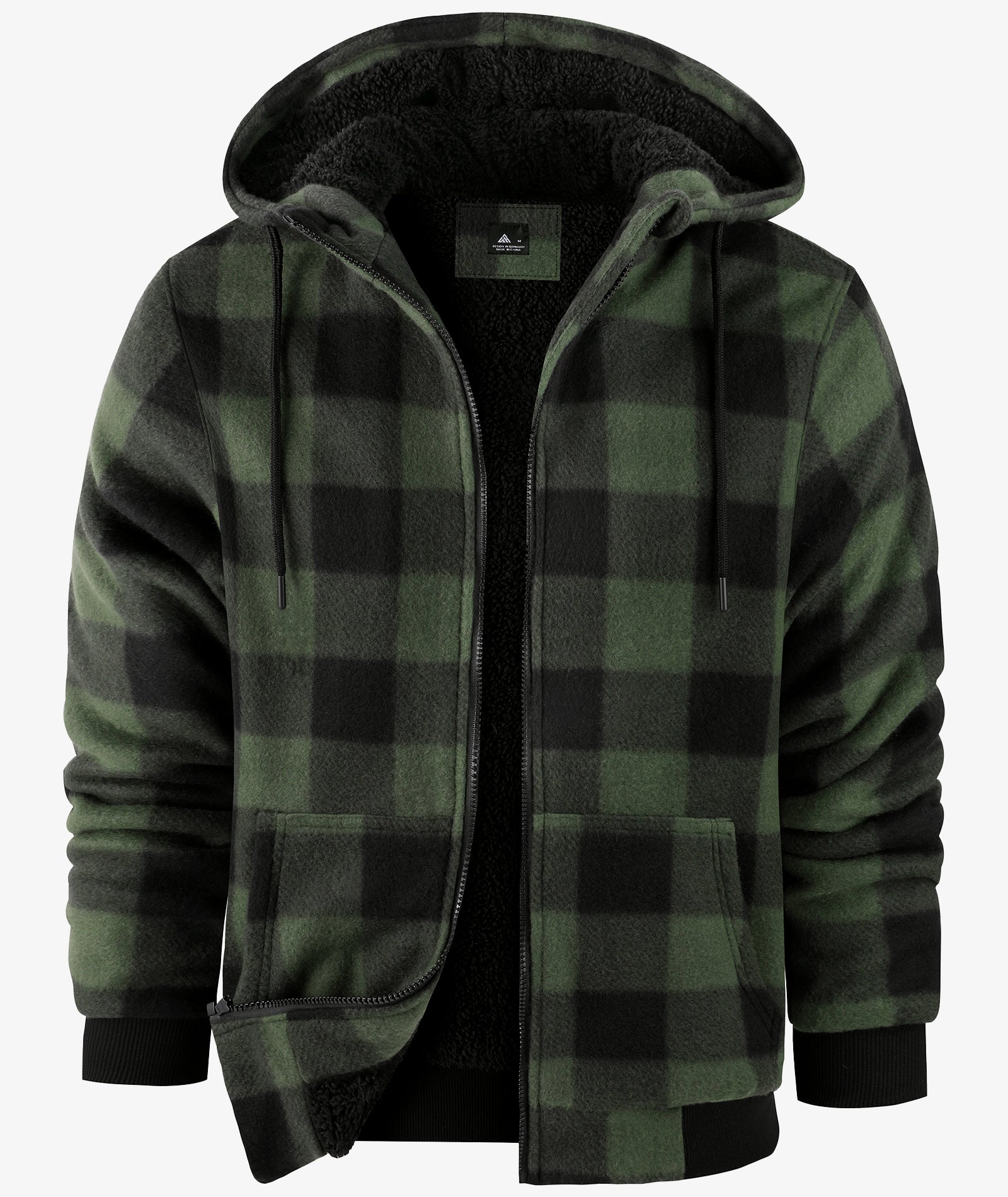 Veste à capuche en molleton doublée de polaire