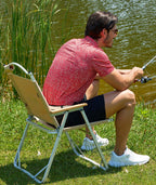 Crimson Flow Golf Polo
