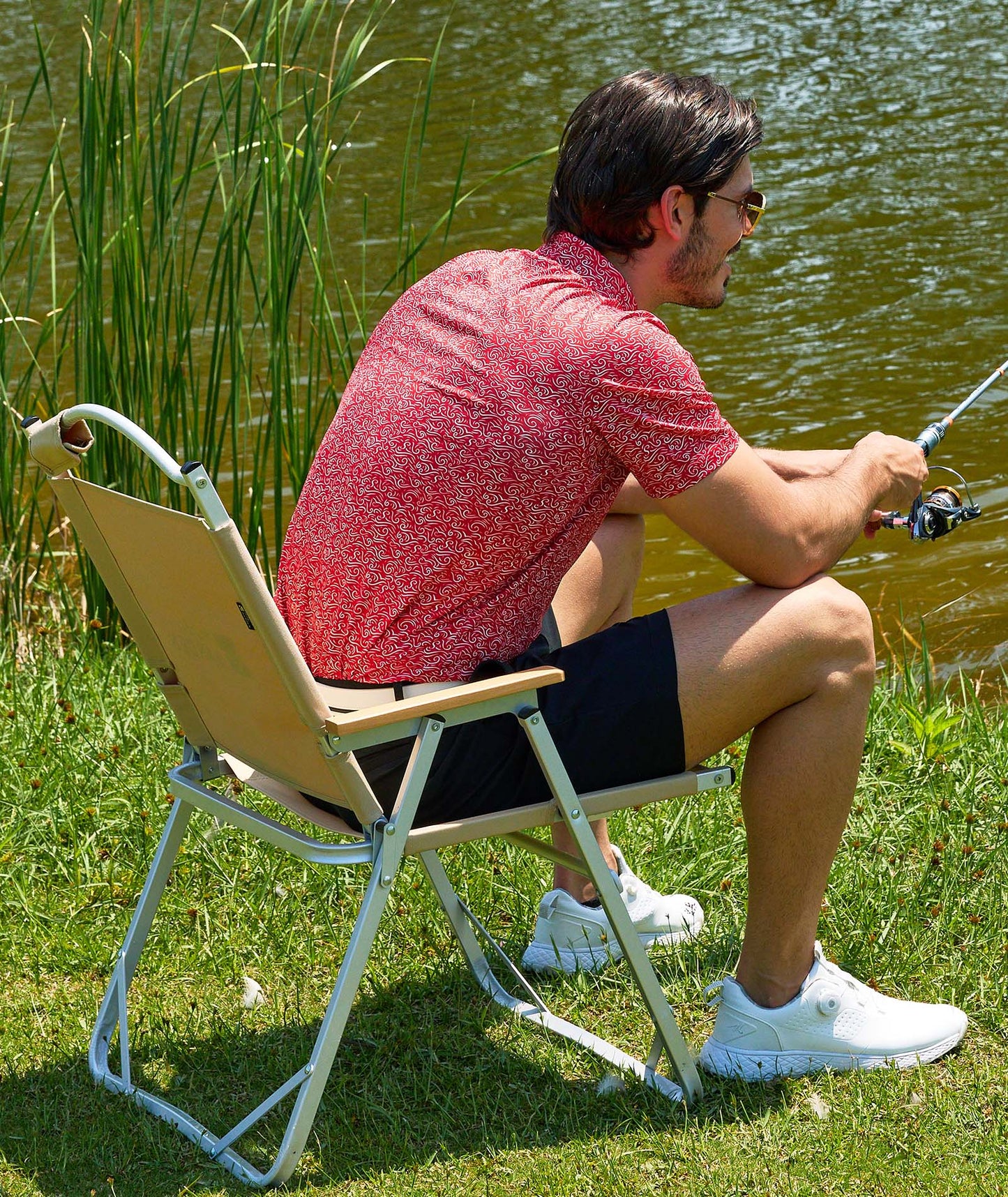 Polo de golf Rouge cramoisi