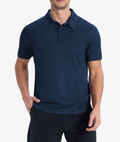 Polo de golf en maille performante