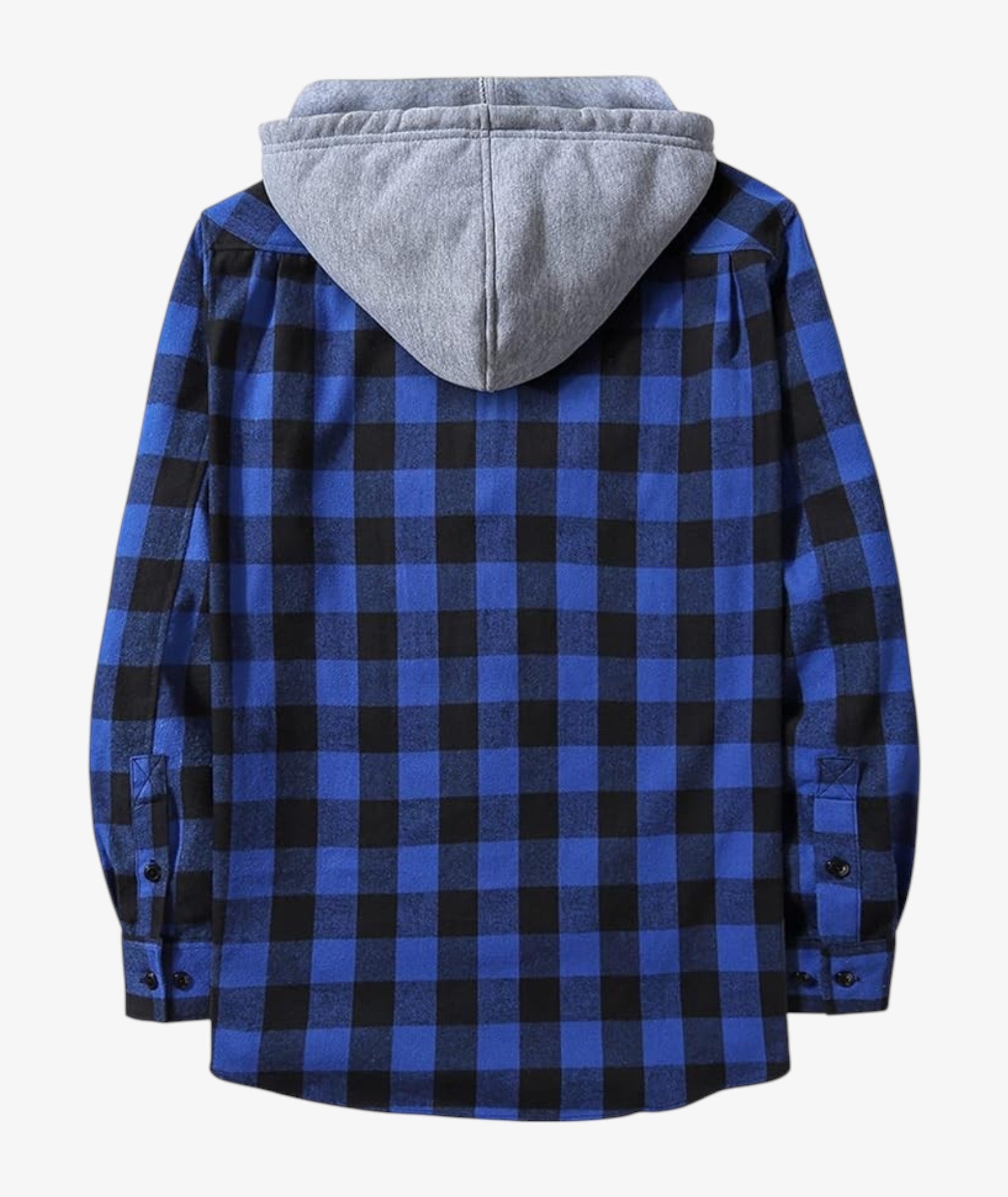 Chemise à capuche à carreaux