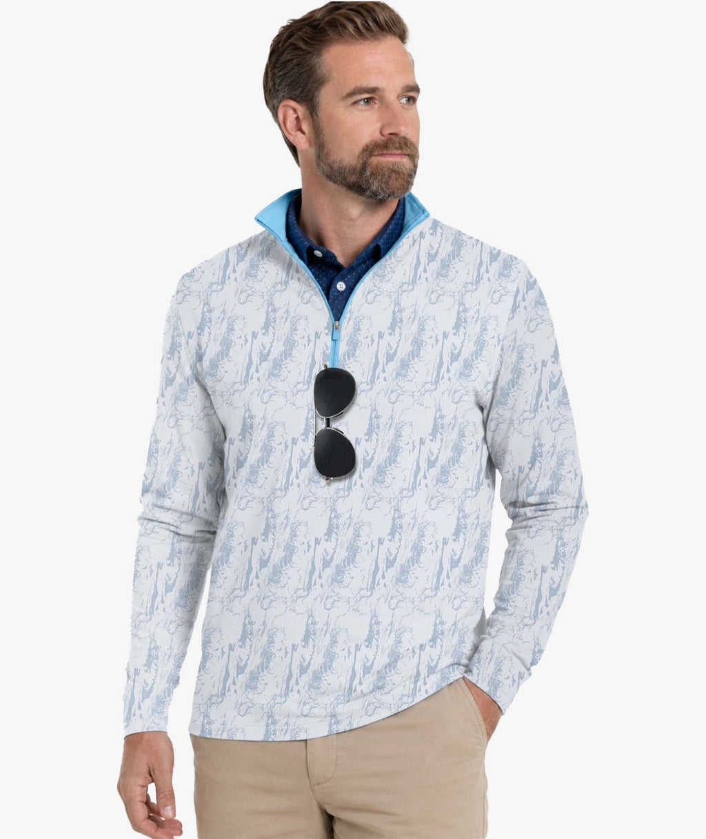 Glacier Quarter Zip Polo