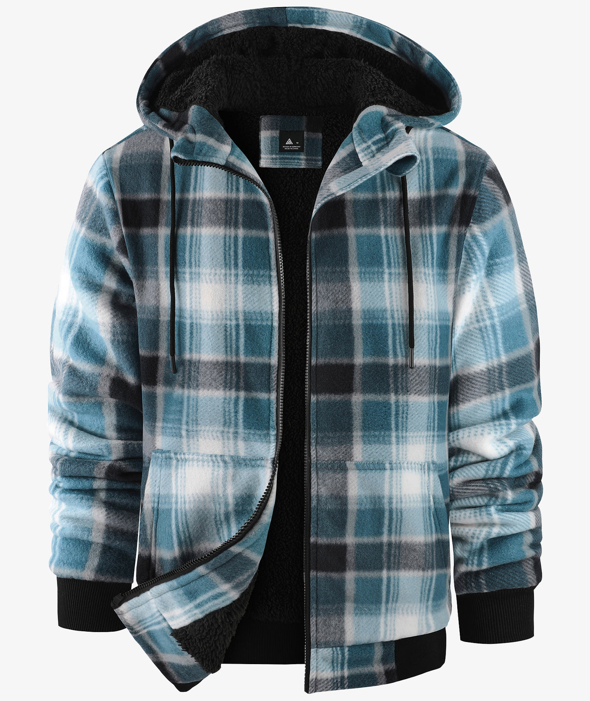 Veste à capuche en molleton doublée de polaire