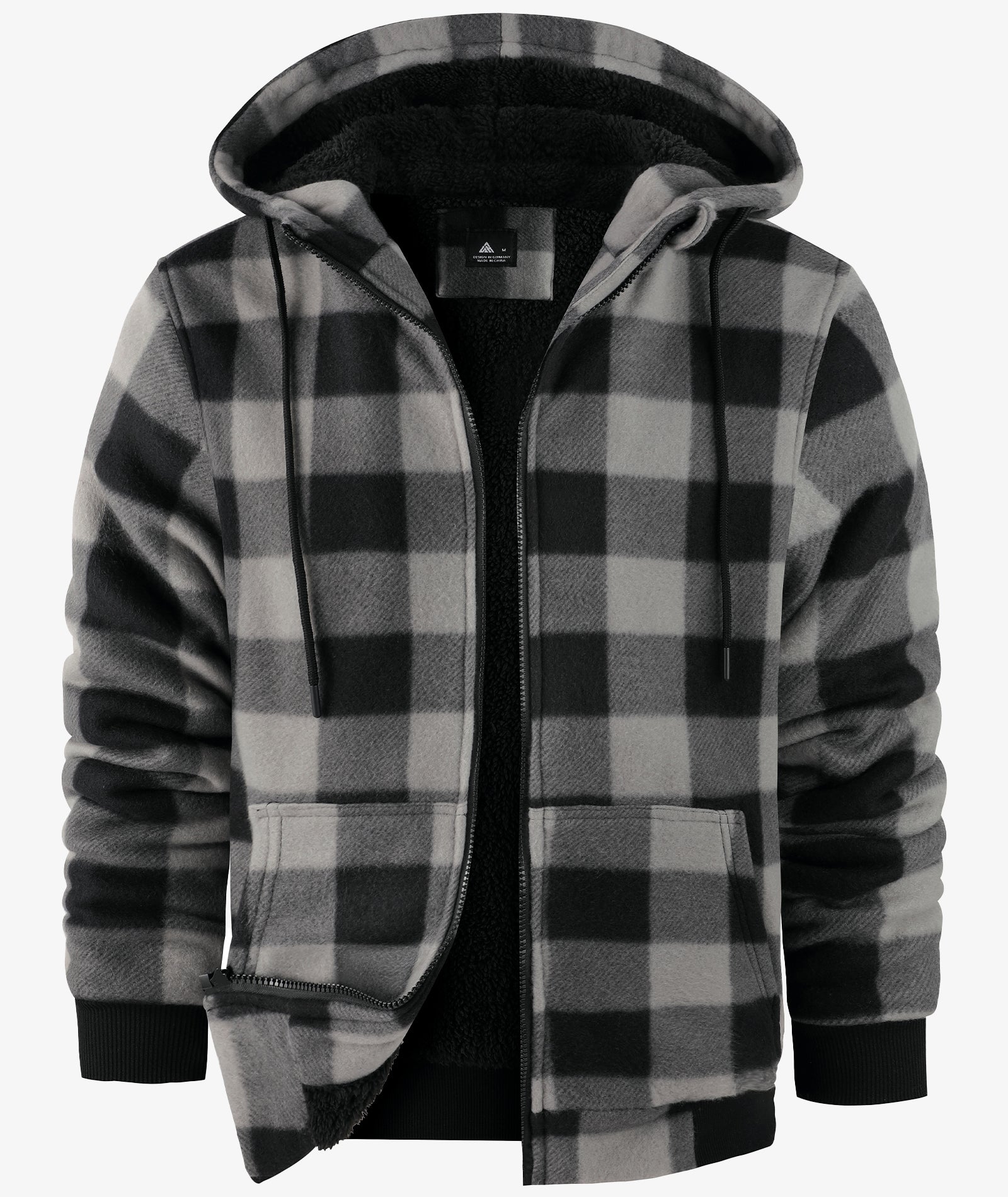 Veste à capuche en molleton doublée de polaire