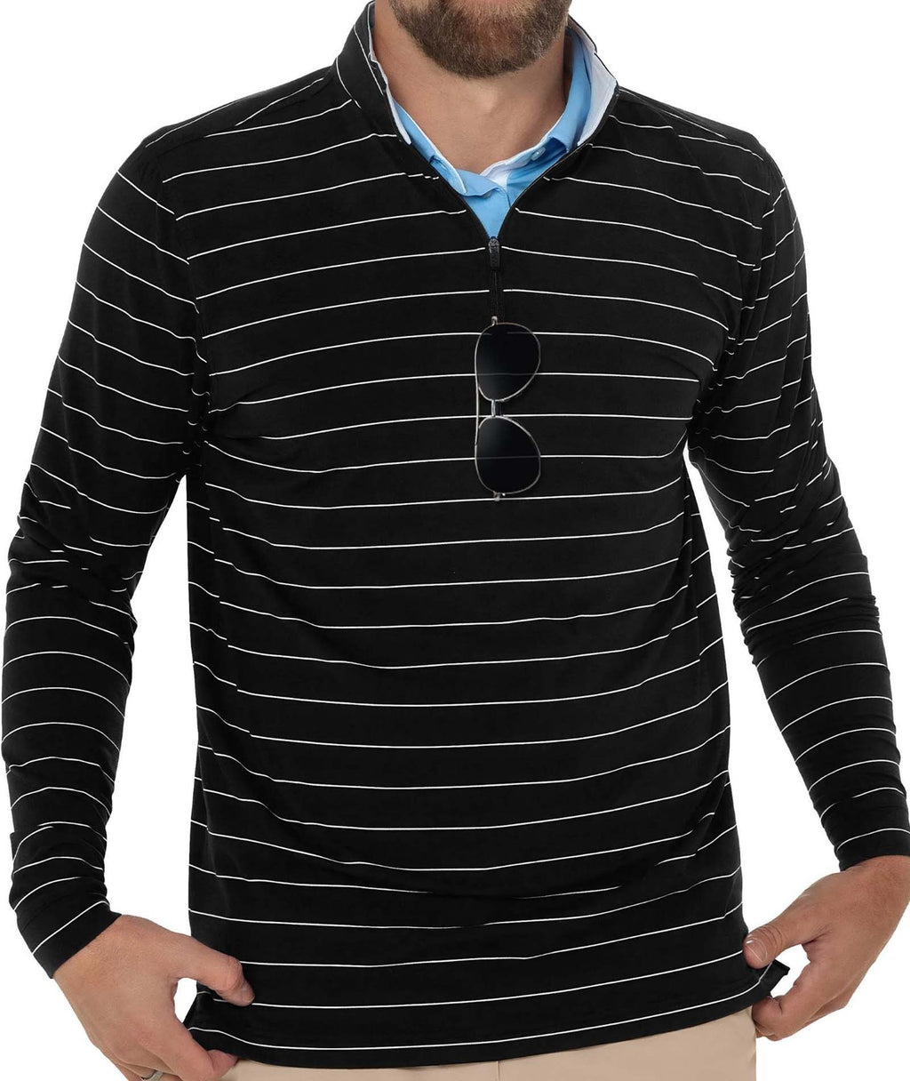 Midnight Line Quarter Zip Polo