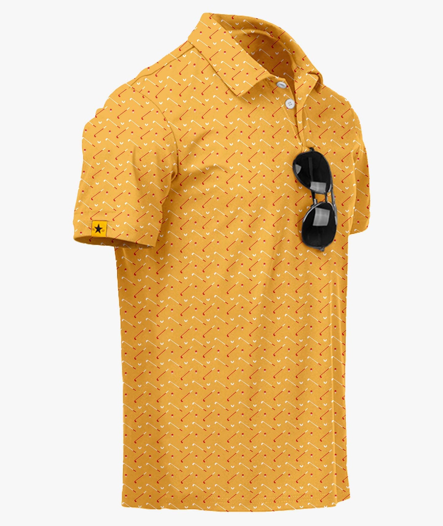 Golf Club Print Polo
