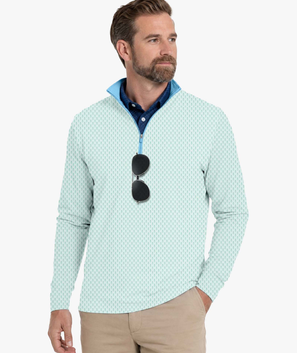 Pineapple Quarter Zip Polo