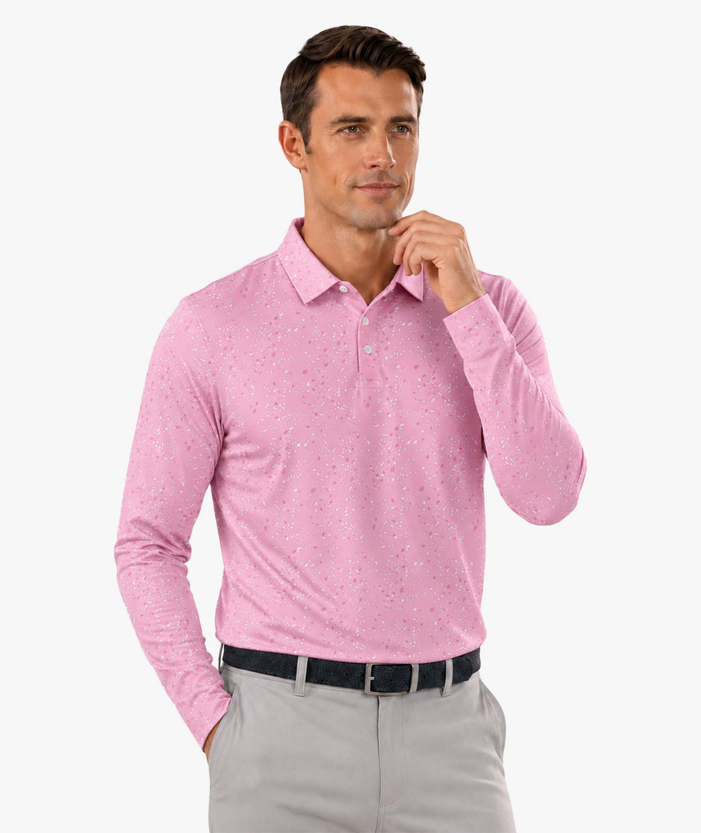 Pink Splash Golf Polo