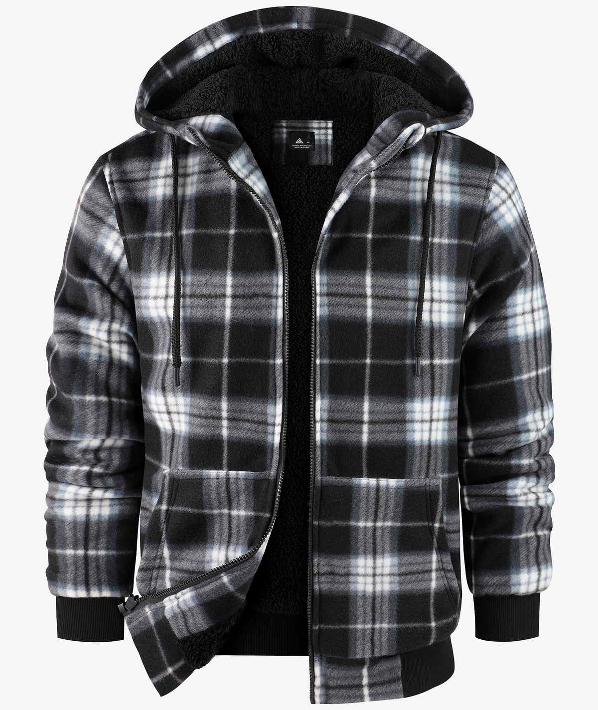 Veste à capuche en molleton doublée de polaire