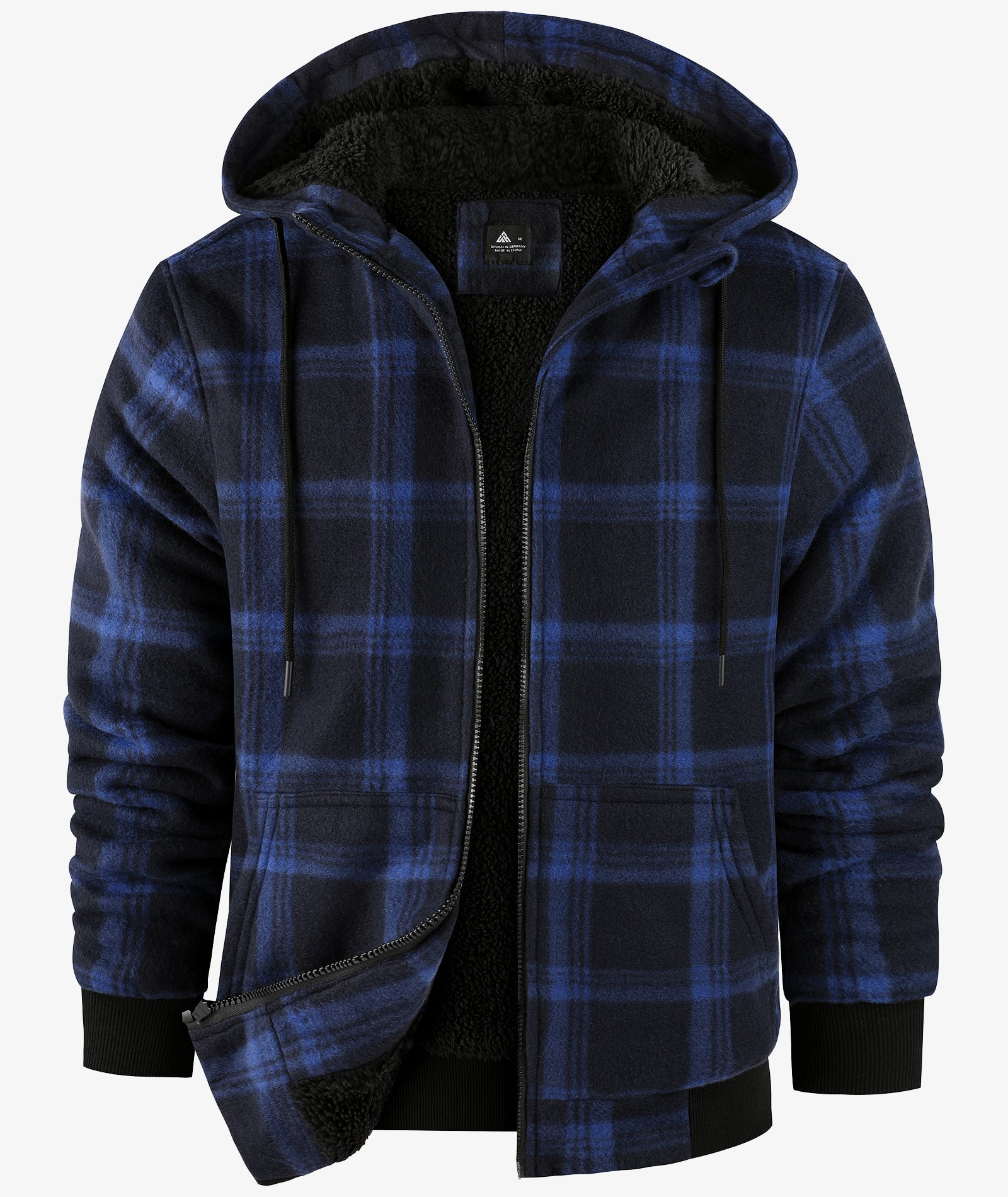Veste à capuche en molleton doublée de polaire