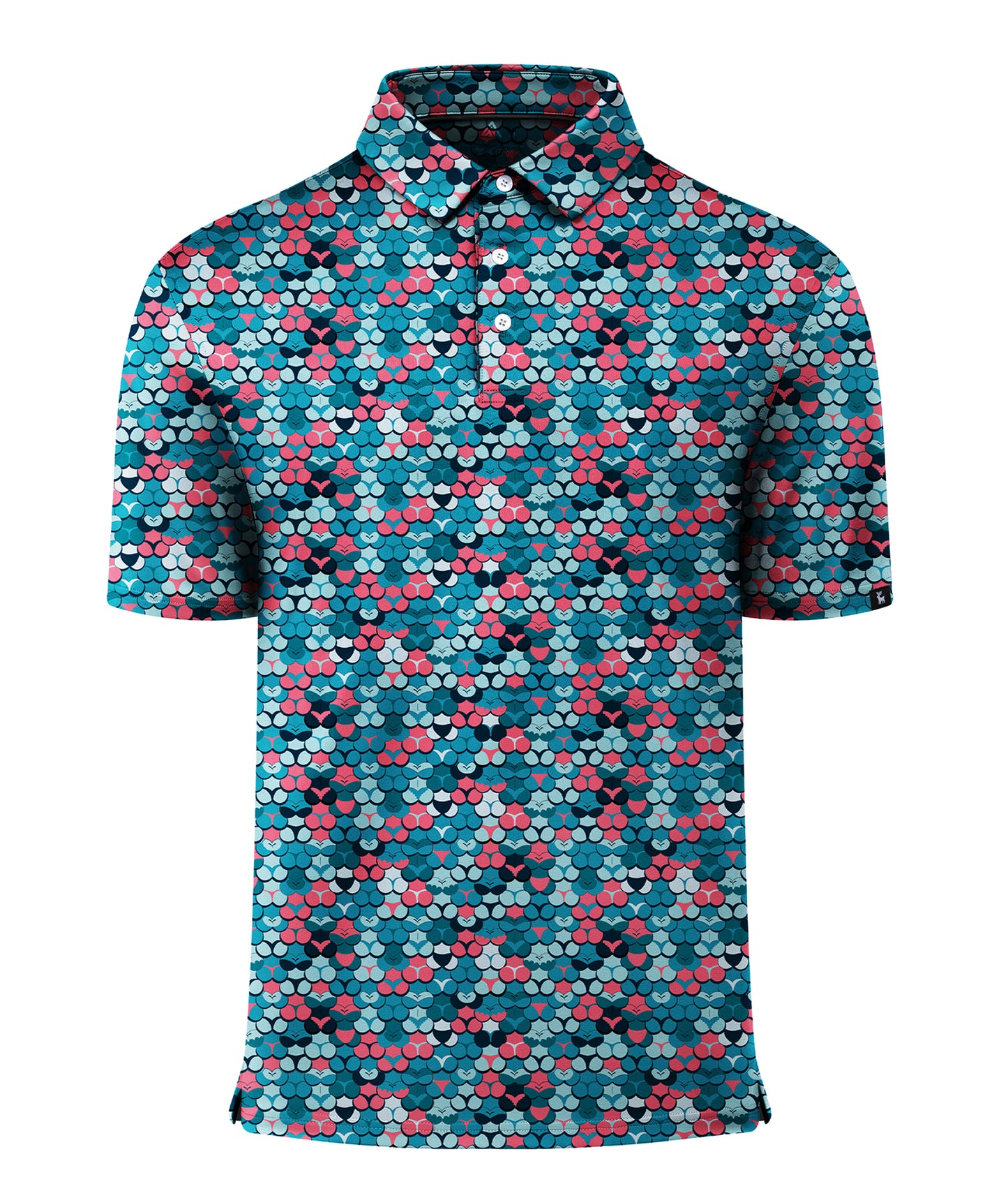 Tropic Grid Golf Polo