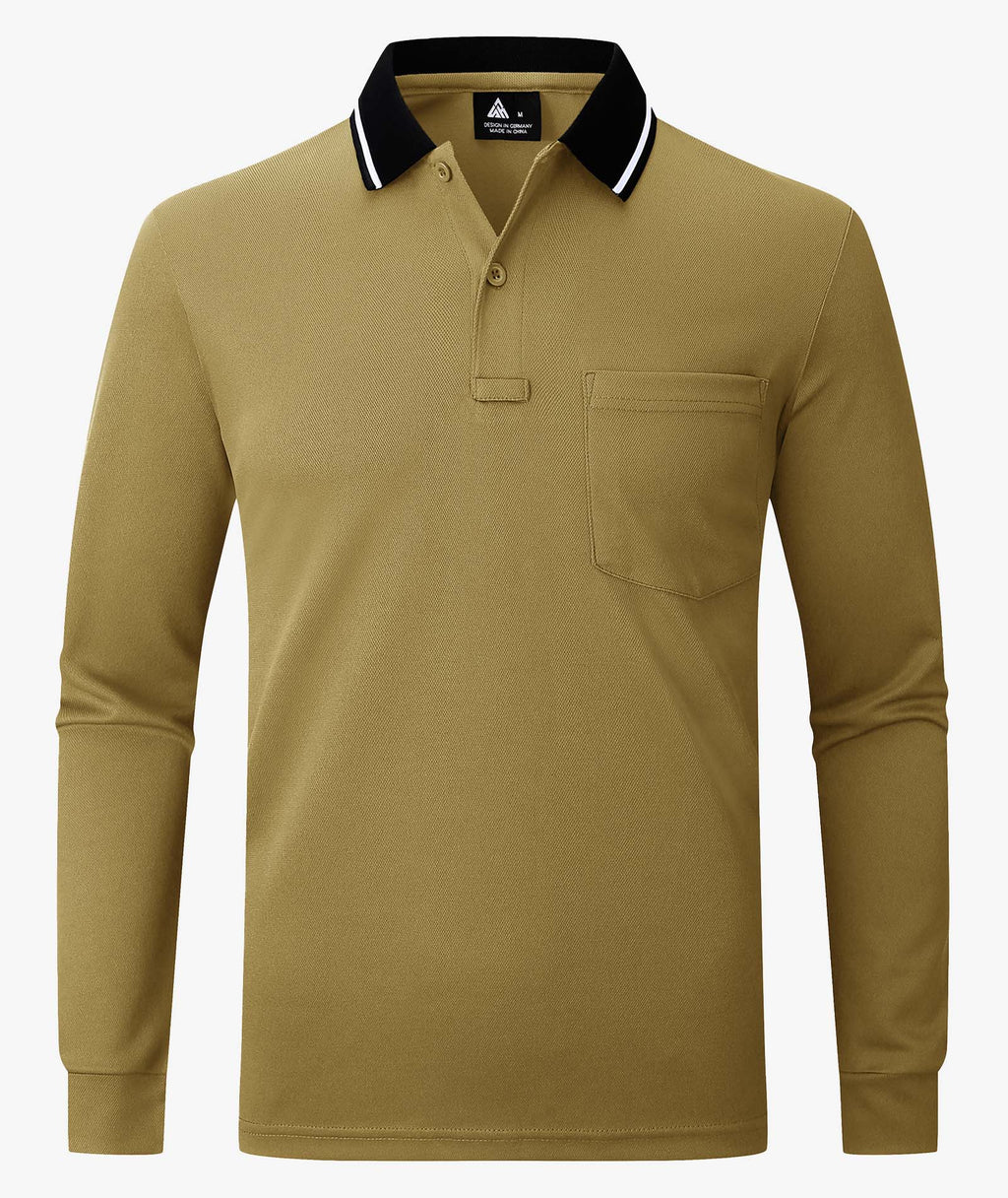 Athletic Long Sleeve Polo Shirt