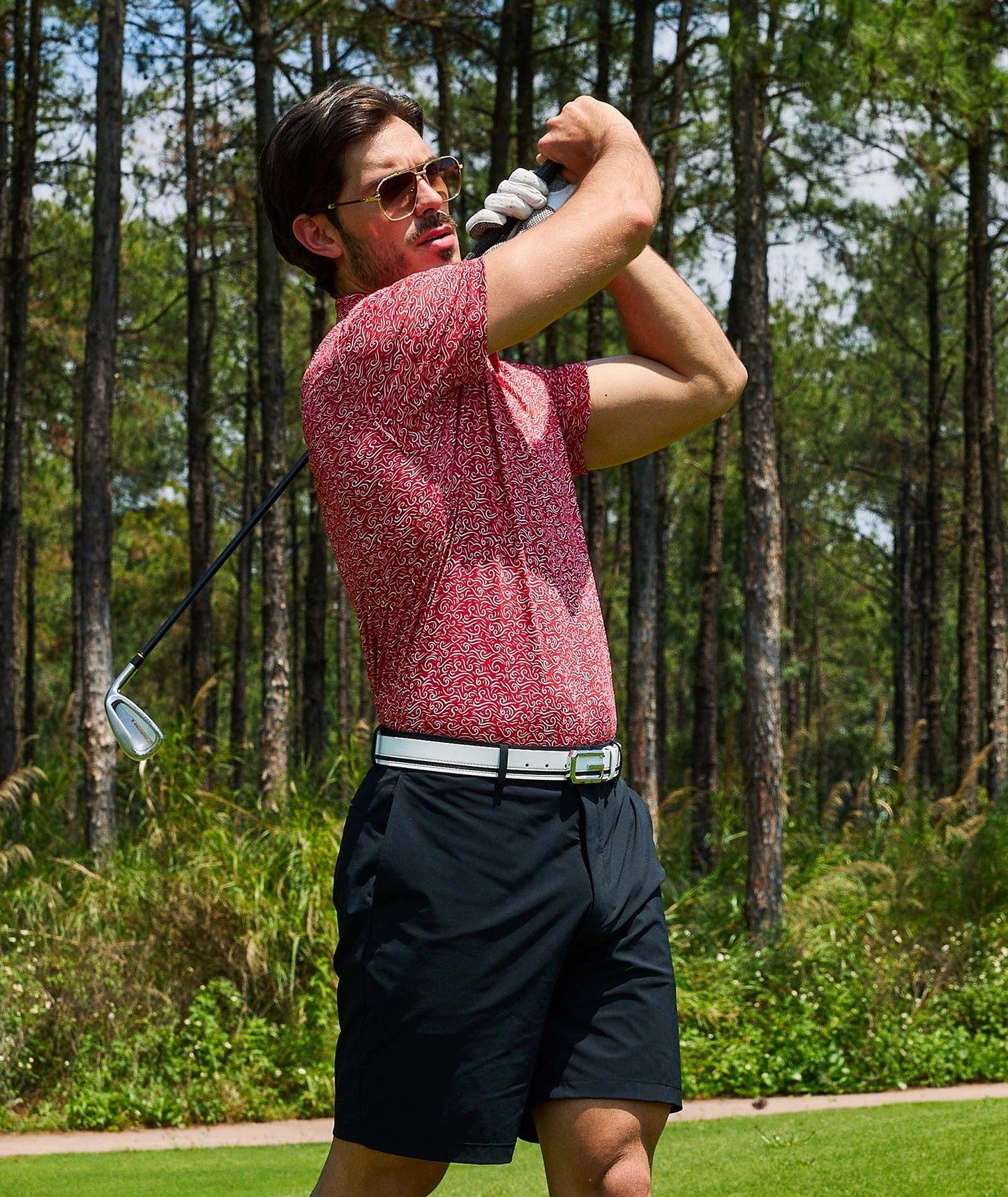 Polo de golf Rouge cramoisi