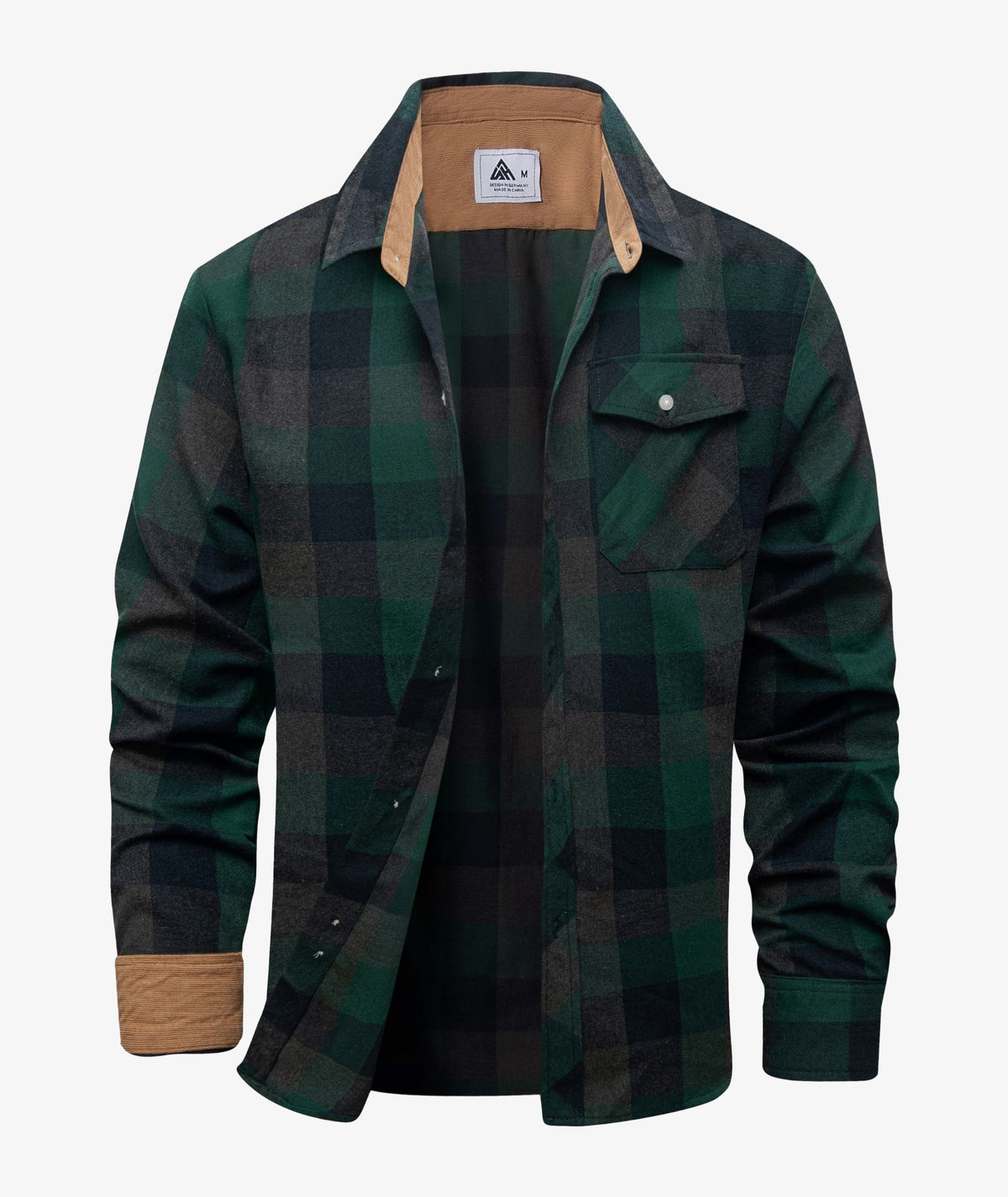 Camisa Chaqueta a Cuadros para Hombre