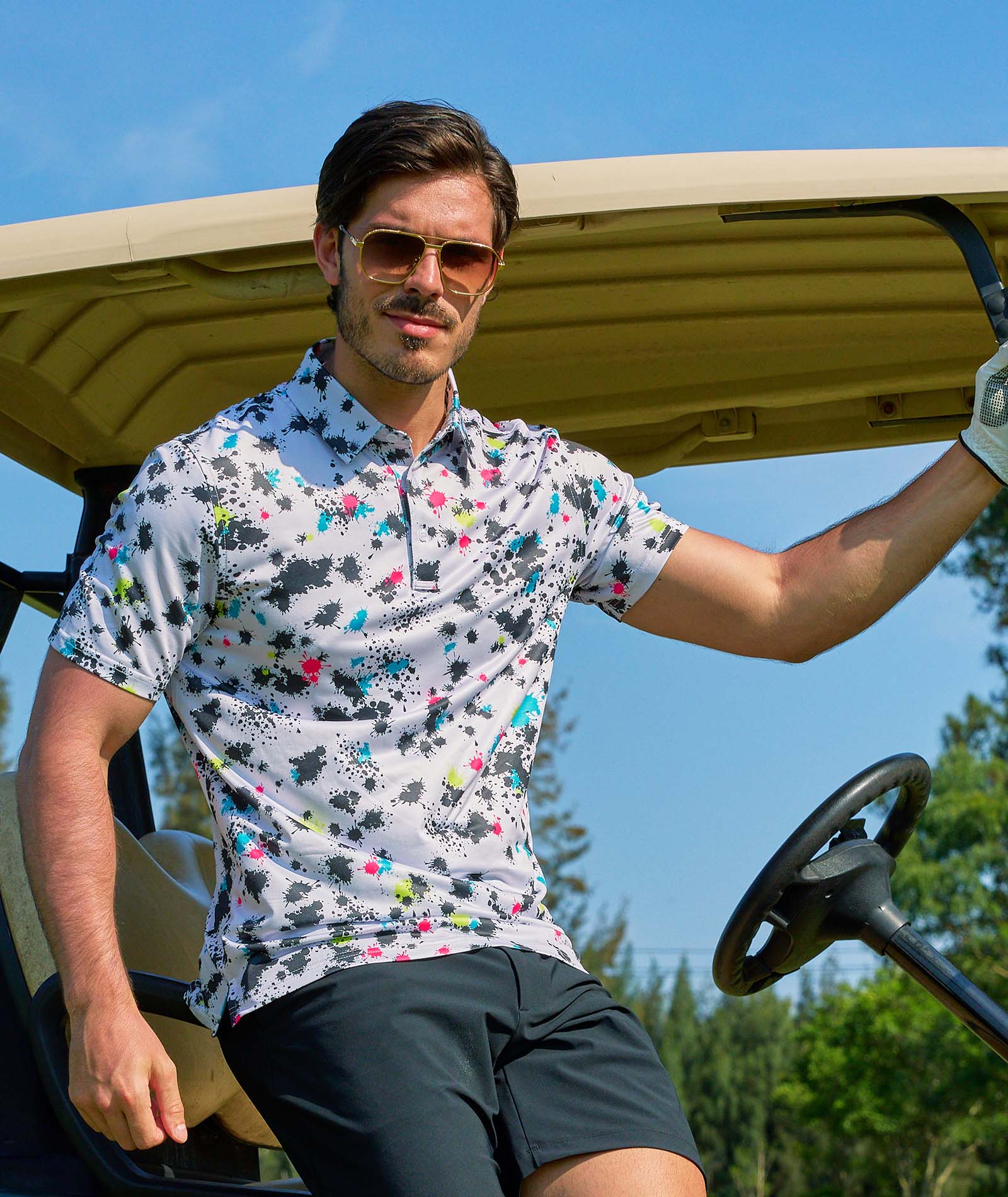 Paint Splash Golf Polo