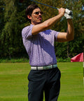 Lavender Floral Golf Polo