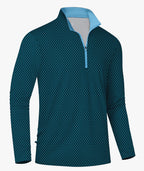 Wave Geo Quarter Zip Polo
