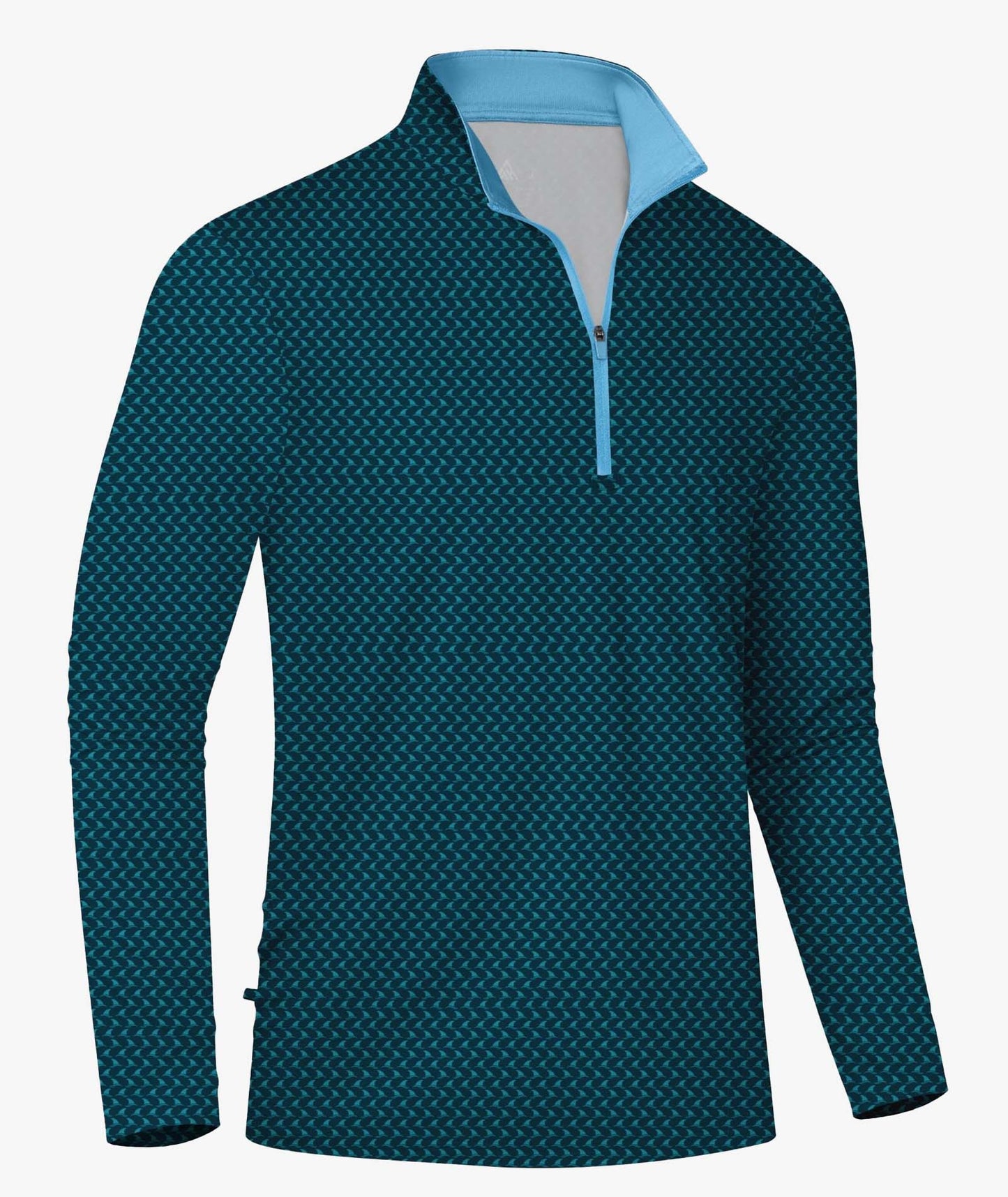 Polo Wave Geo avec col zippé