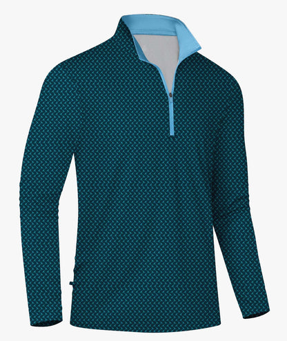 Polo Wave Geo avec col zippé